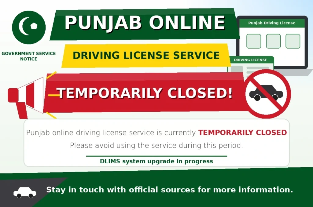 punjab-driving-license-service-temporarily-closed